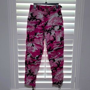 Pink Camouflage Cargo Pants